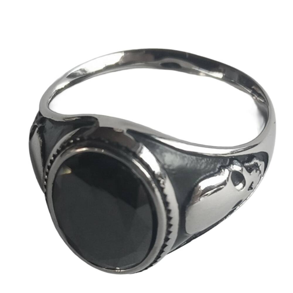 White Dragon Ring Signet Skull – Bild 2