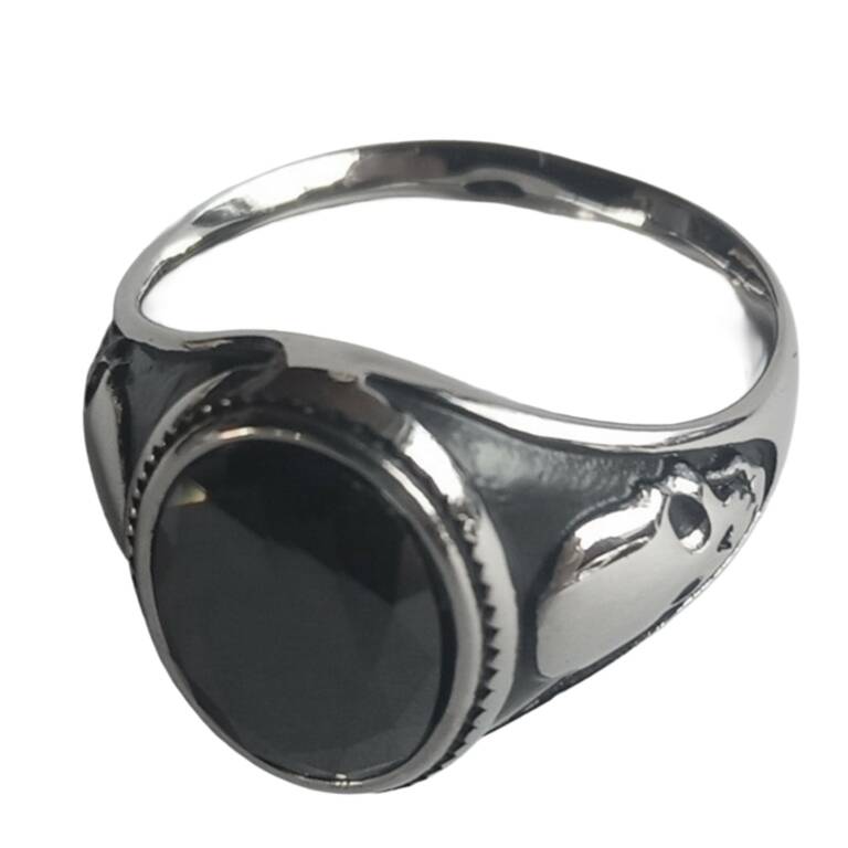 White Dragon Ring Signet Skull – Bild 2