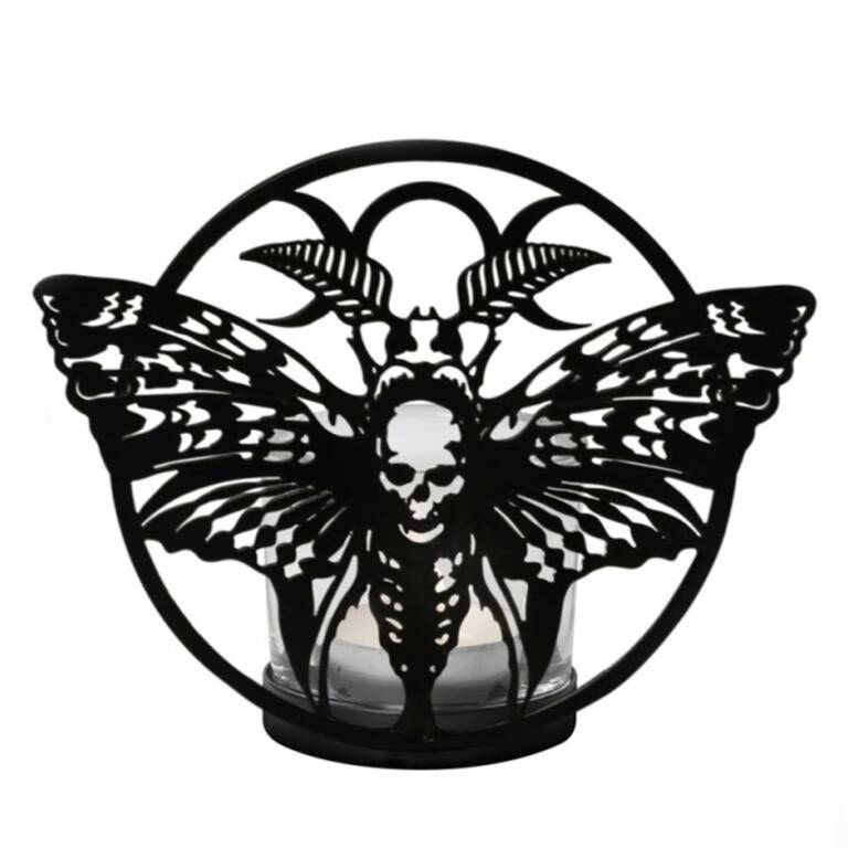 Alchemy holder for tea lights Deaths Head Moth