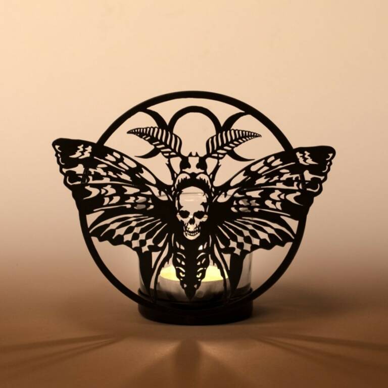 Alchemy Halter für Teelichter Deaths Head Moth – Bild 2
