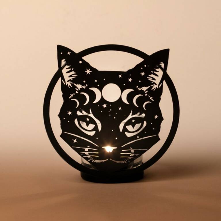 Alchemy Halter für Teelichter Celestial Cat – Bild 2