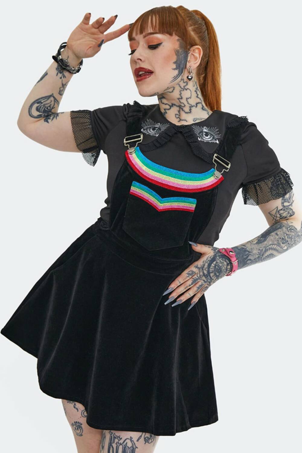 Jawbreaker Kleid Double Rainbow – Bild 2