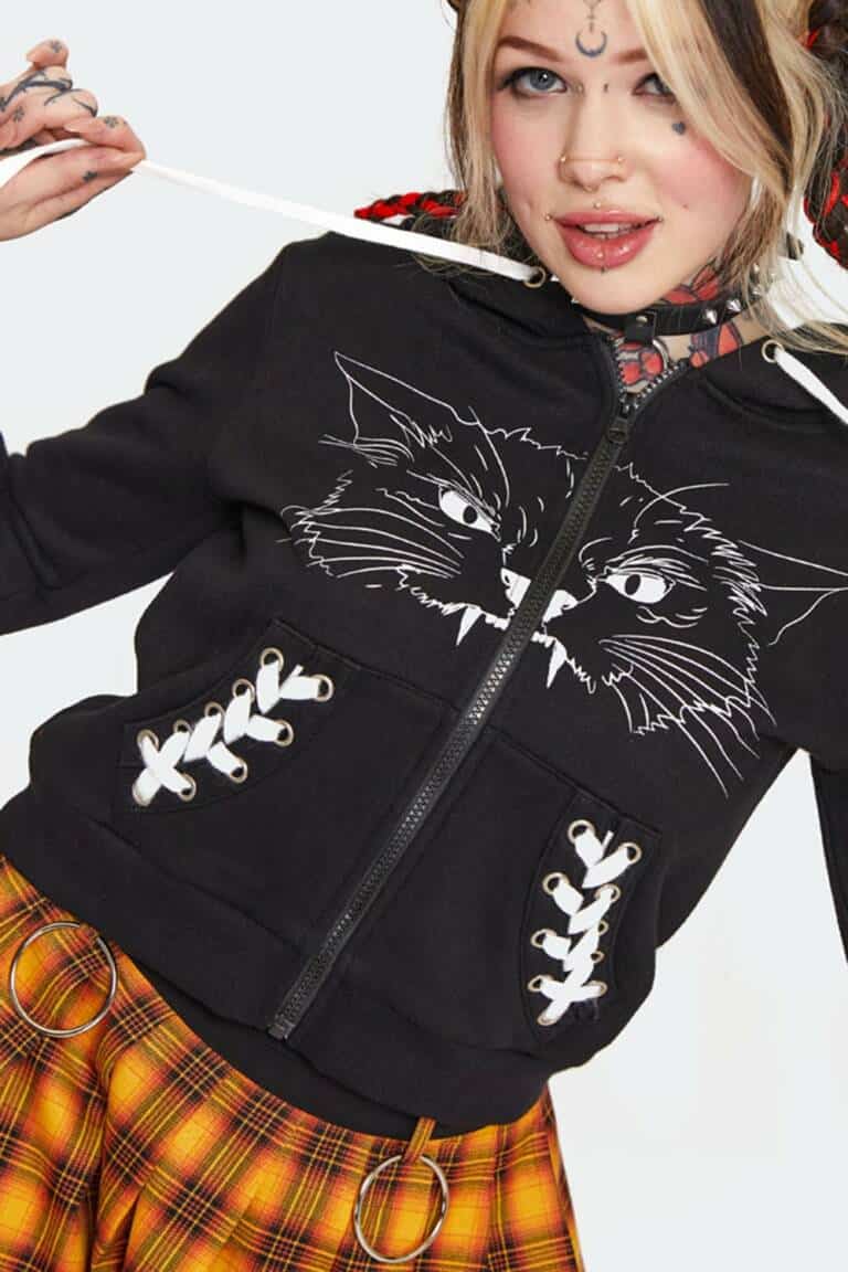 Jawbreaker Zip-Hoody Cat Ears – Bild 3