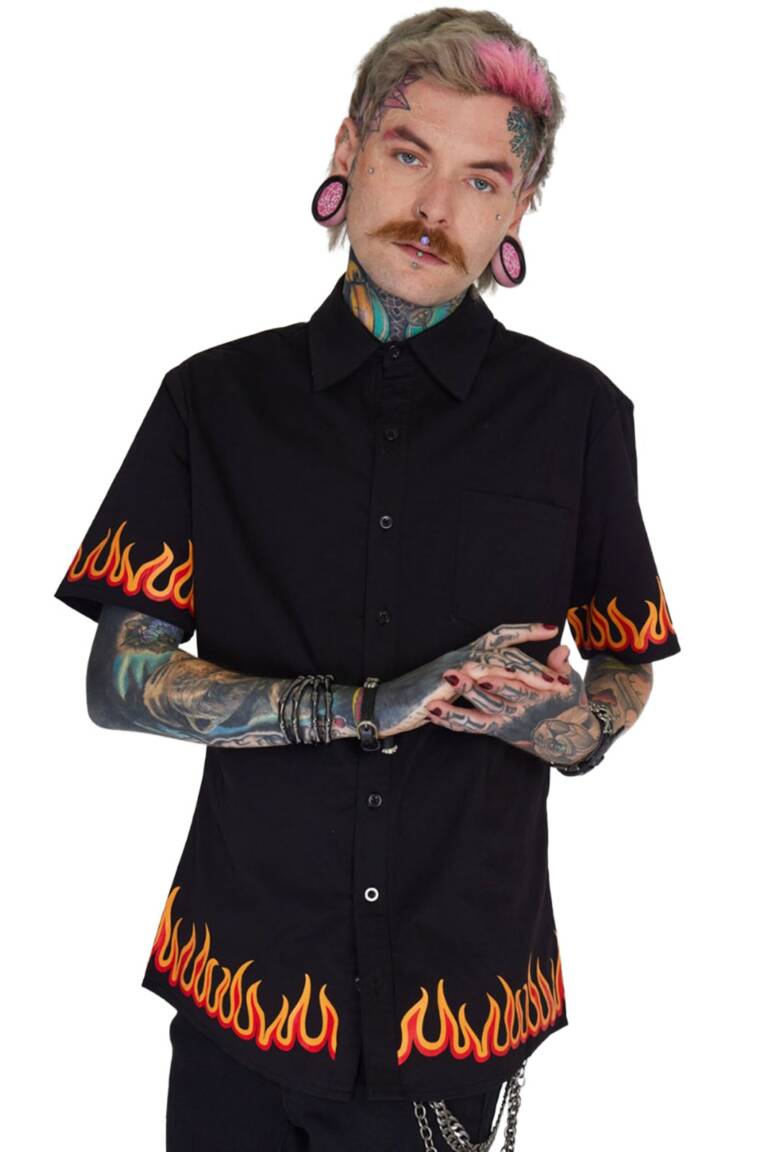 Jawbreaker Kurzarmhemd In Flames