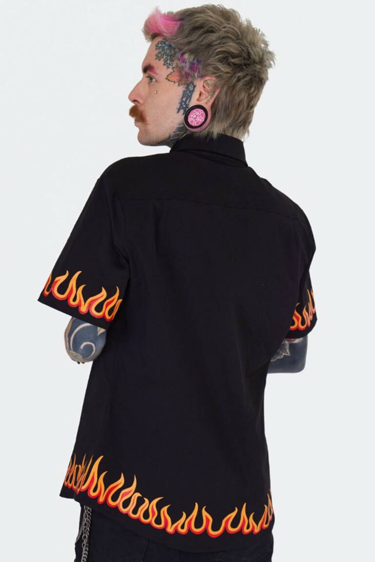 Jawbreaker Kurzarmhemd In Flames – Bild 2