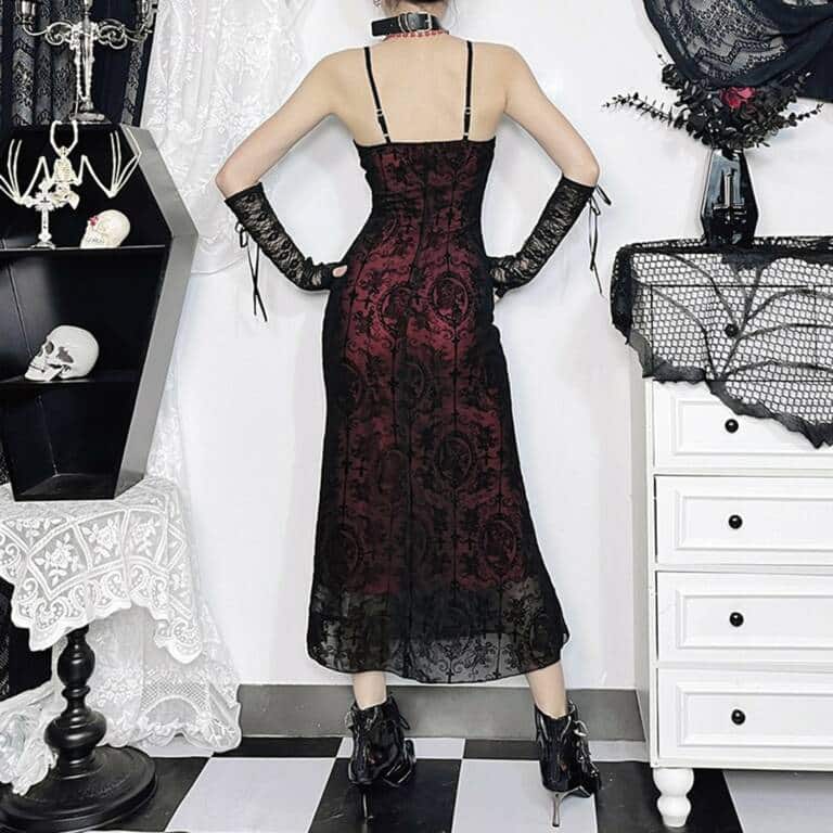 Moon Attic Kleid Blood Rose Elegy – Bild 2