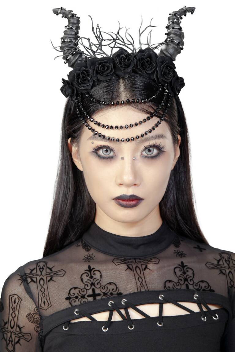 RNG Haarreif Gothic Witch Horns