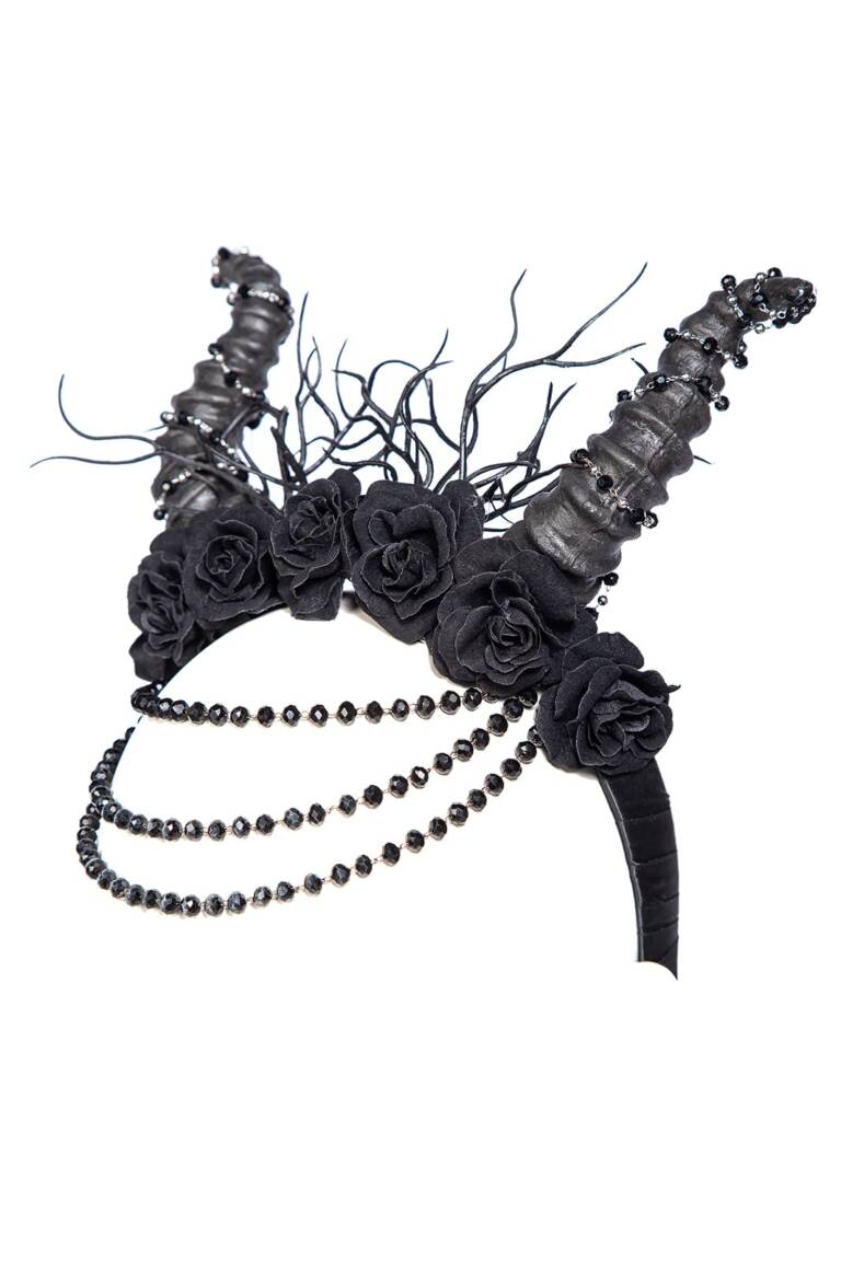 RNG Haarreif Gothic Witch Horns – Bild 2
