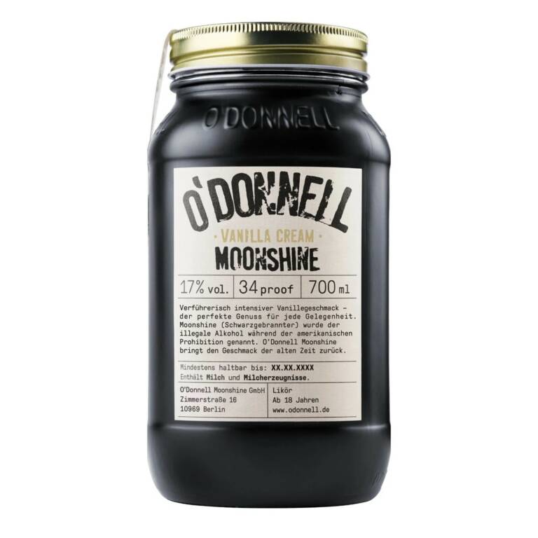 Likör O'Donnell Moonshine Vanilla Cream 0,7l, 17%