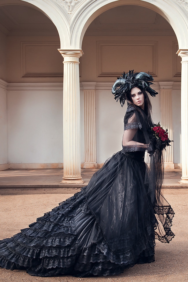 Sinister Kleid Dark Bride – Bild 3