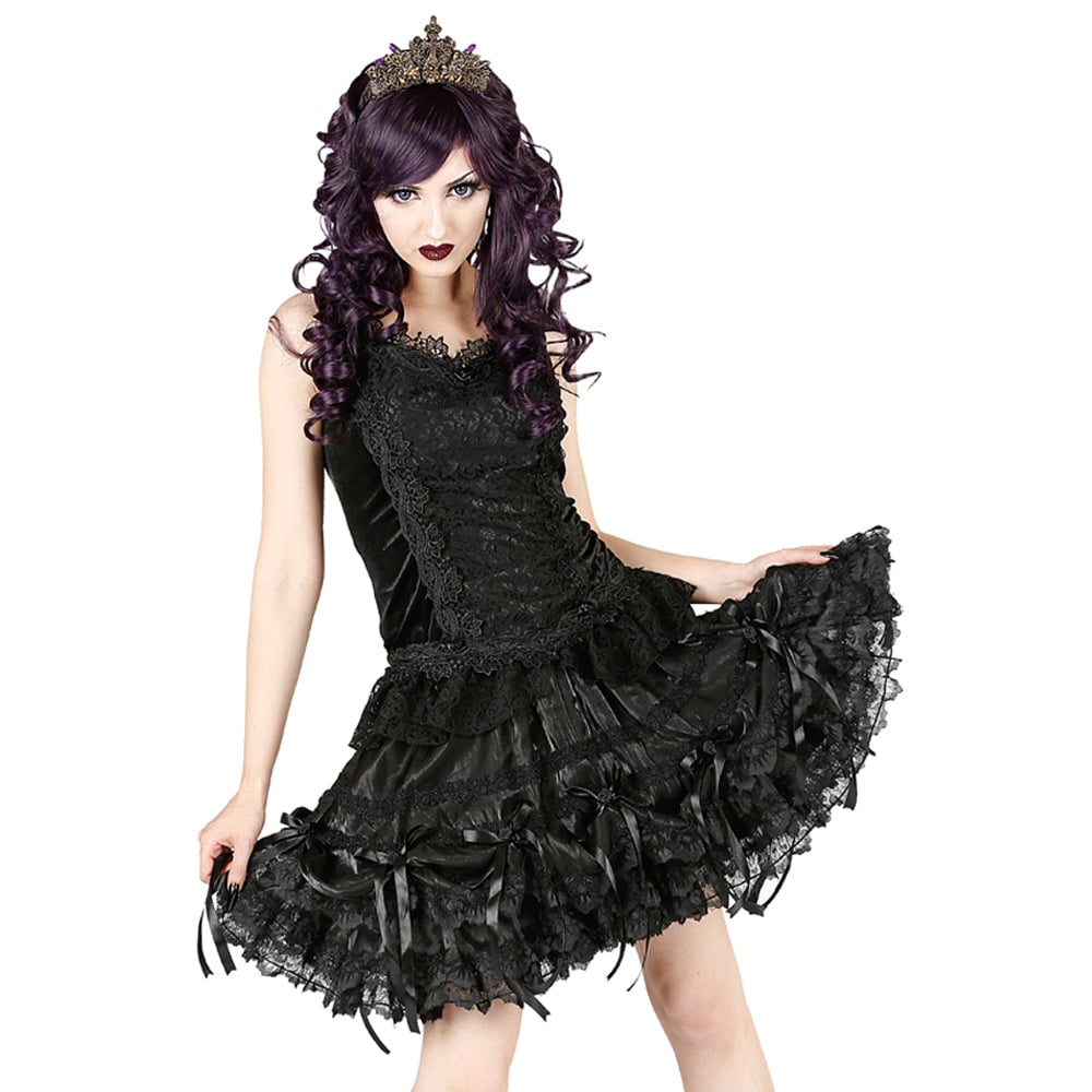 Sinister Minirock Mourning Rose