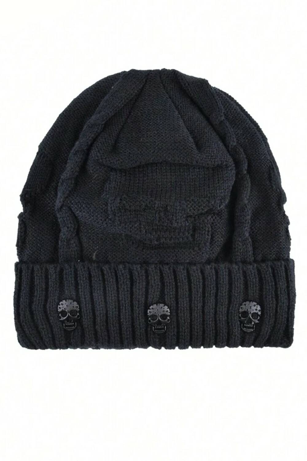 Mad Moonshine Strickmütze Triple Skull