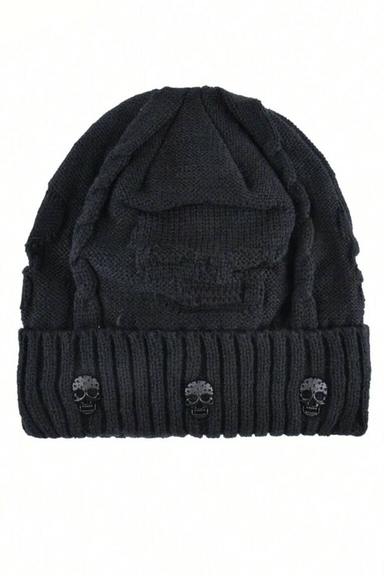 Mad Moonshine Strickmütze Triple Skull