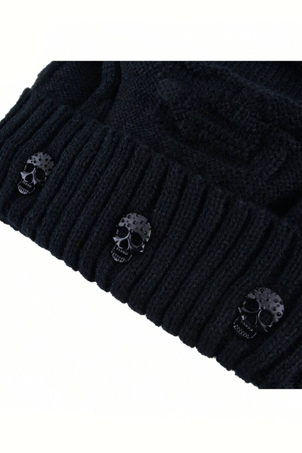 Mad Moonshine Strickmütze Triple Skull – Bild 2