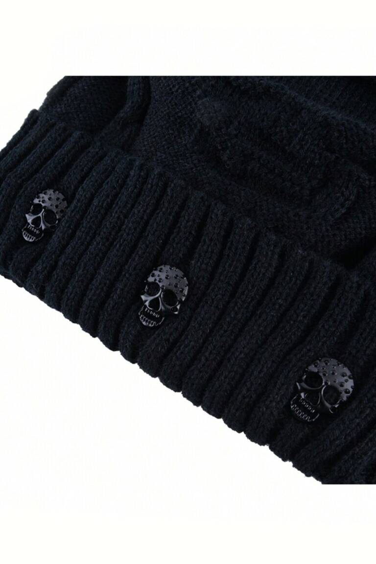 Mad Moonshine Strickmütze Triple Skull – Bild 2