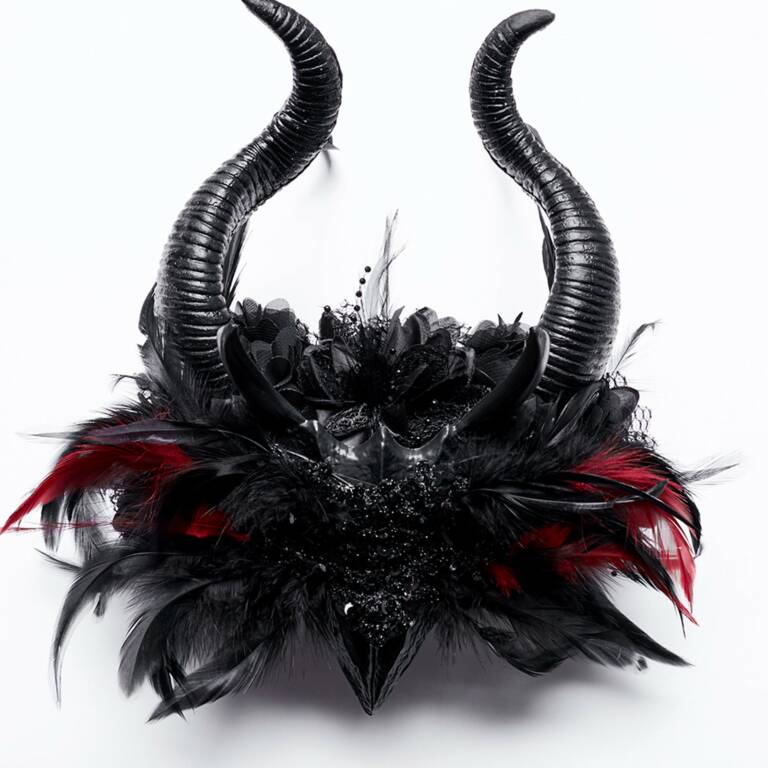 Punk Rave Haarreif Vampires Masquerade Horns – Bild 4