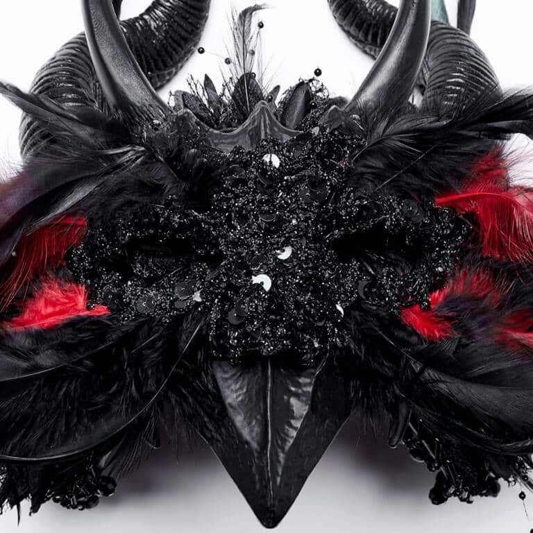 Punk Rave Haarreif Vampires Masquerade Horns – Bild 5