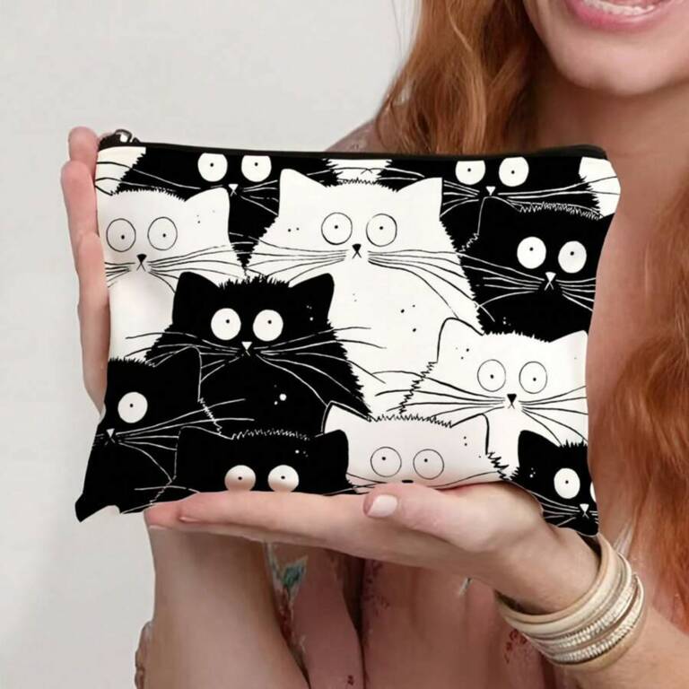 Mad Moonshine Kosmetiktasche Monochrome Meow