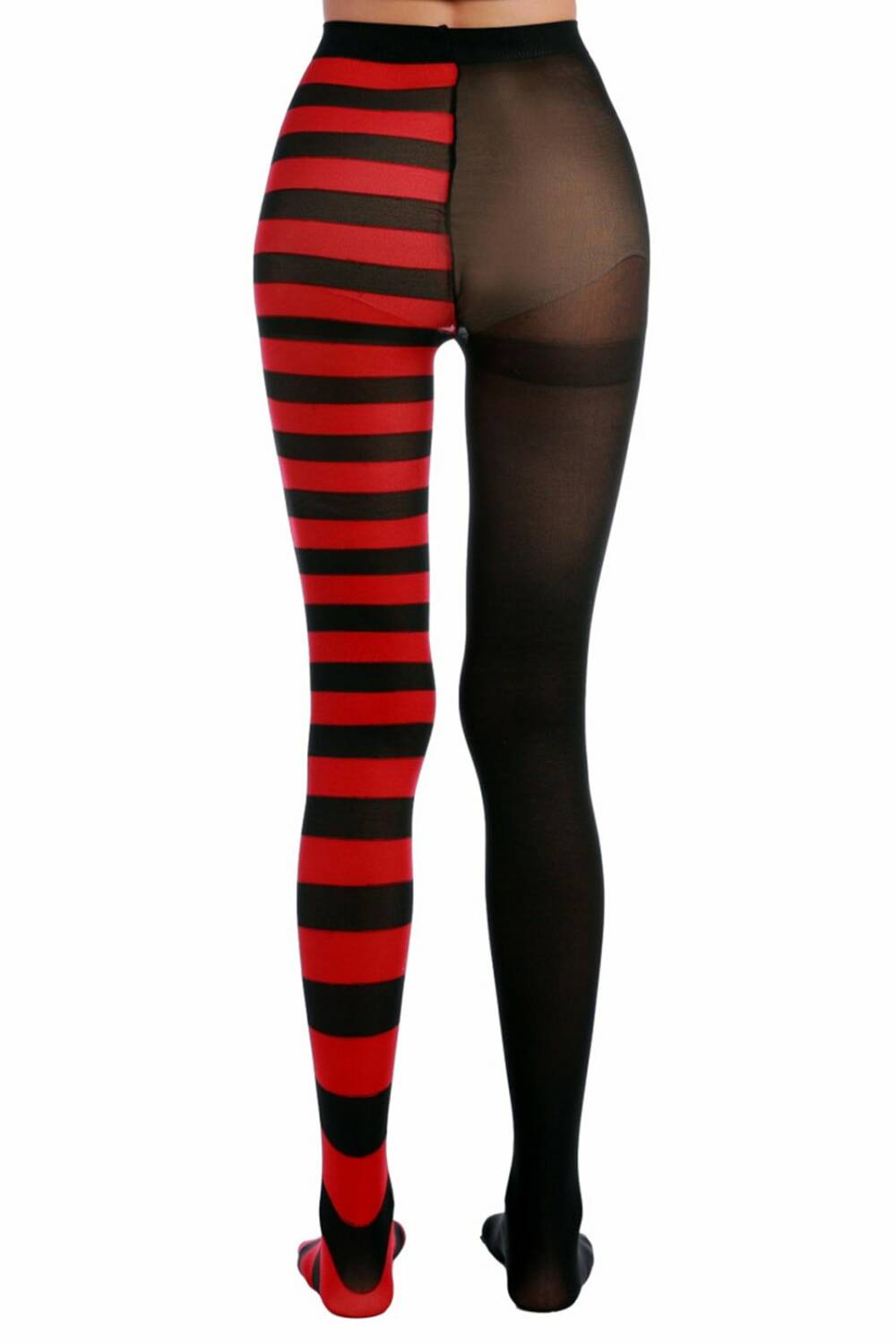 Erogance Strumpfhose Semi Stripes Red – Bild 2