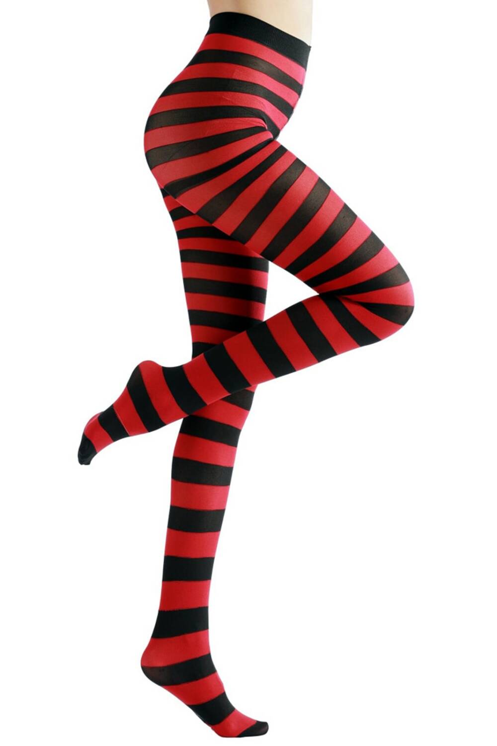 Erogance Strumpfhose Stripes Red – Bild 3