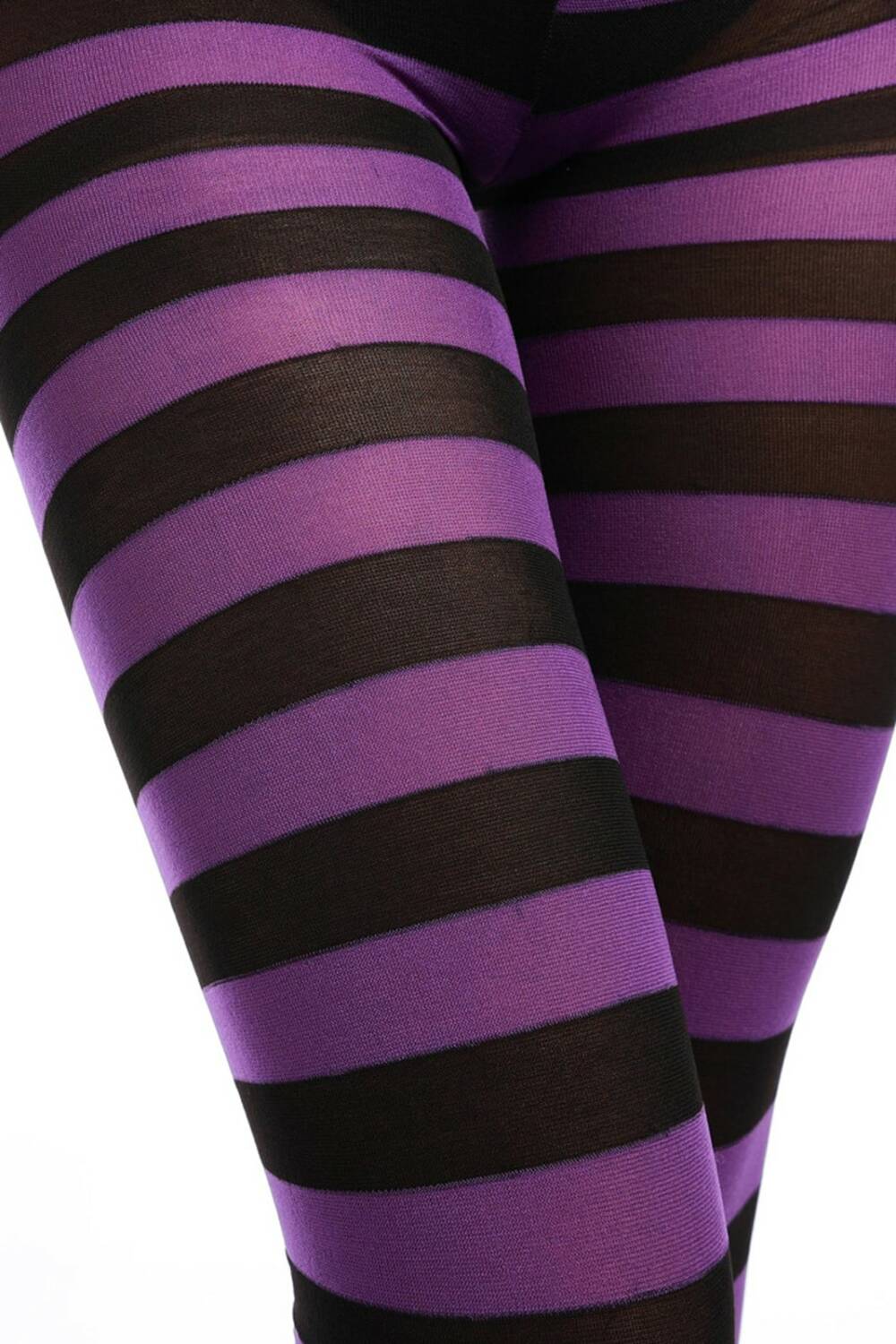 Erogance Strumpfhose Stripes Purple – Bild 4