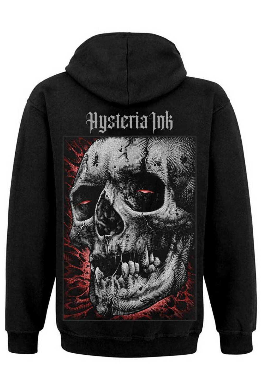 Hysteria Ink Zip-Hoody Skull Head