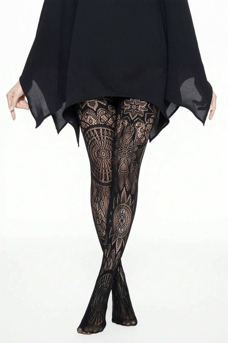 Mad Moonshine Strumpfhose Flowers
