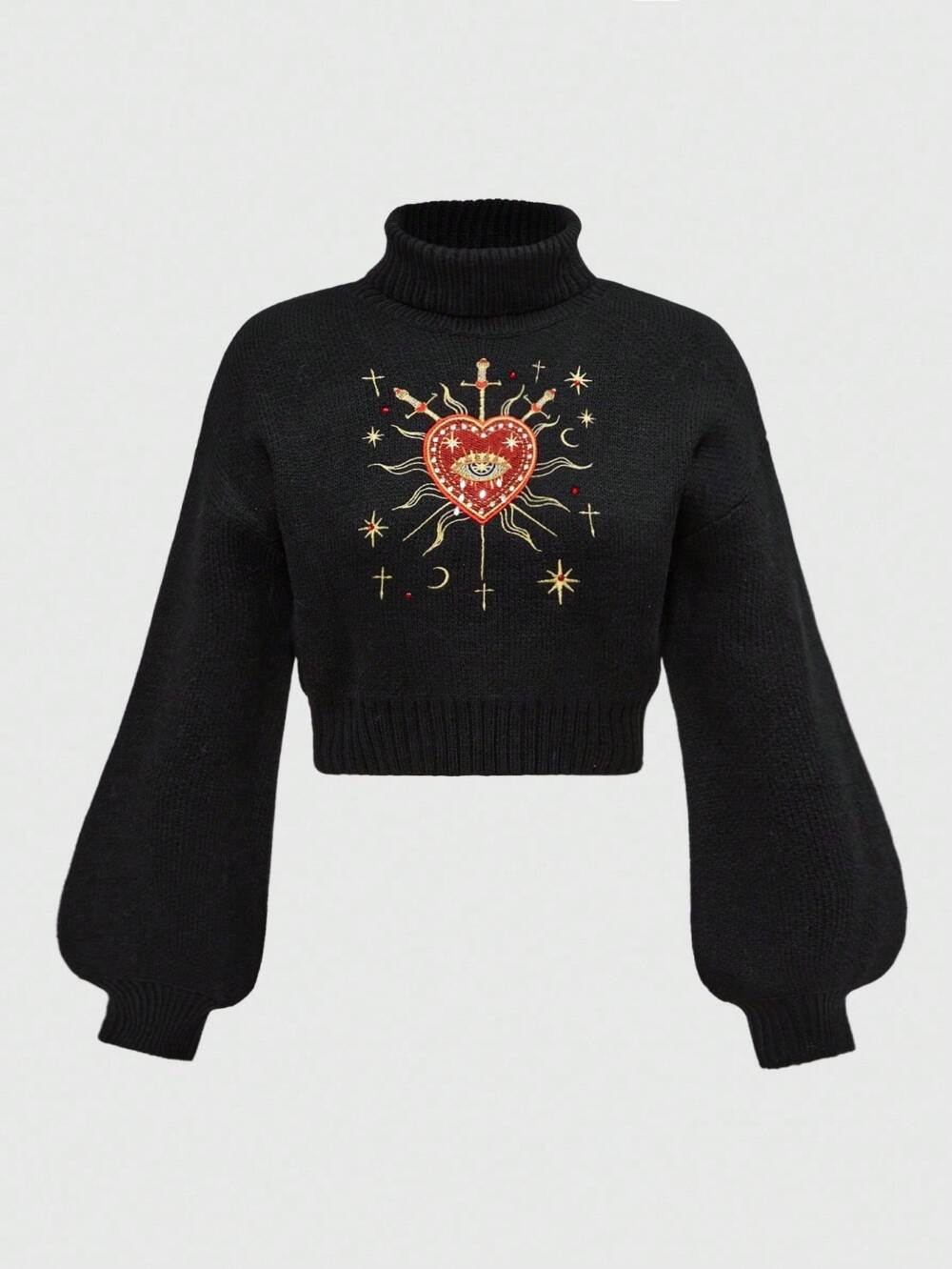 Romwe Pullover Sacred Ember
