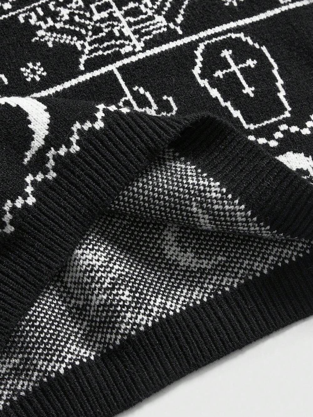 Romwe Pullover Graveyard Whispers – Bild 4
