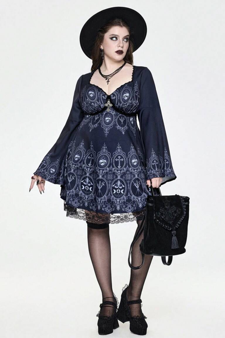 Romwe Kleid Sacred Eclipse – Bild 4
