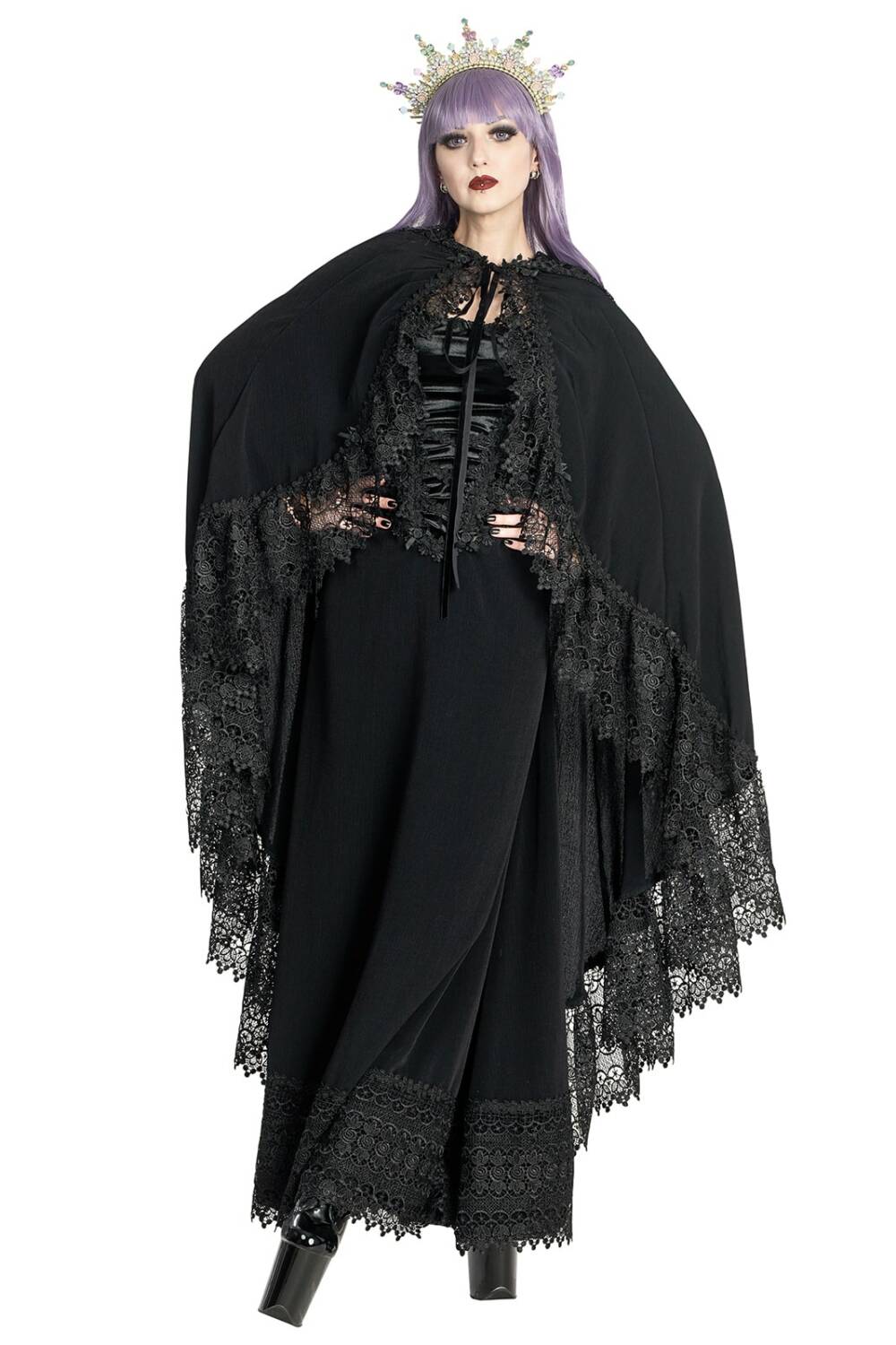 Sinister Cape Nocturnal Rose