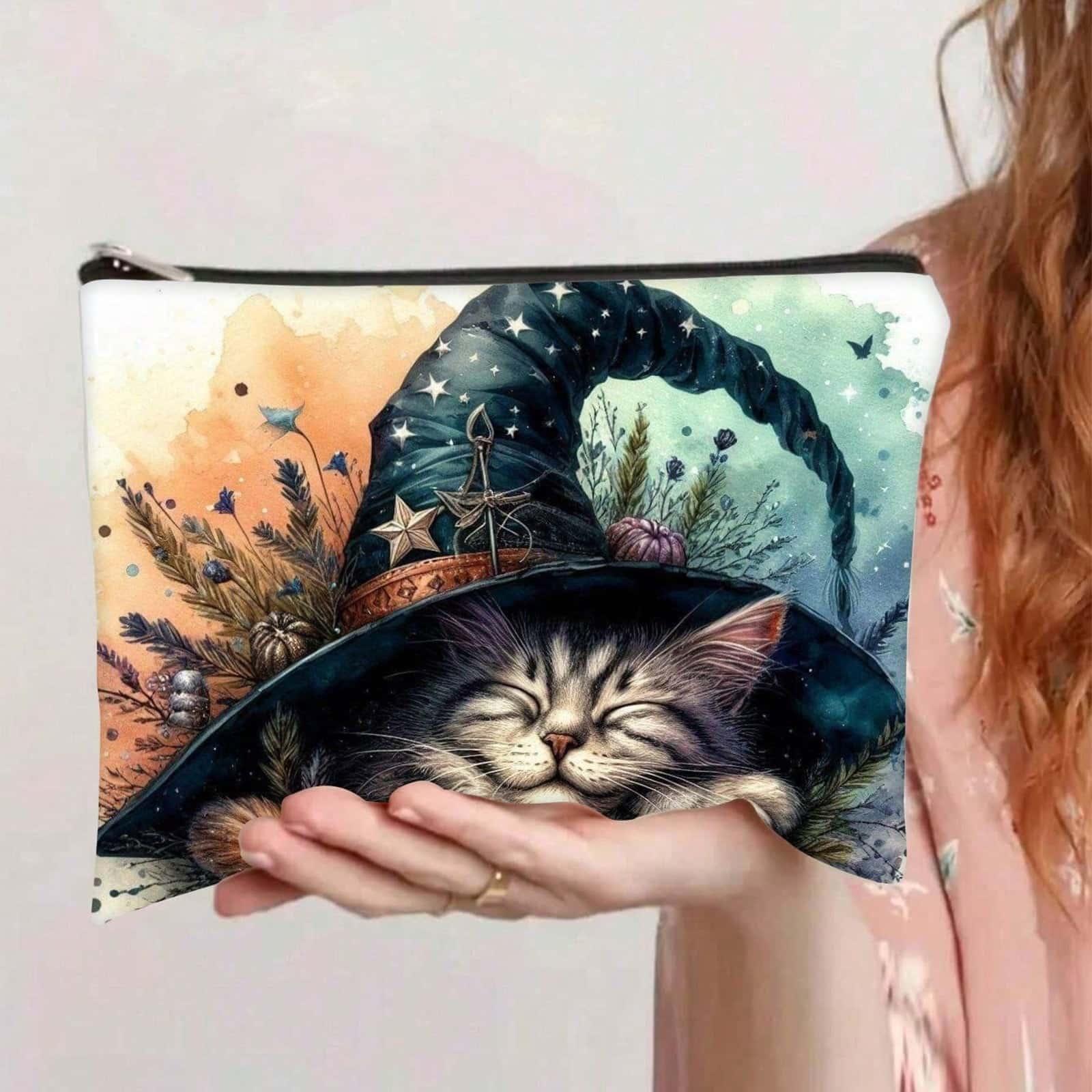 Mad Moonshine Kosmetiktasche Sleepy Witch Cat