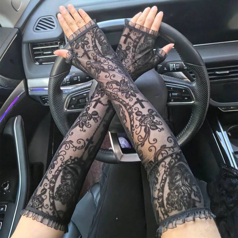 Mad Moonshine Handschuhe Gothic Sanctuary – Bild 2