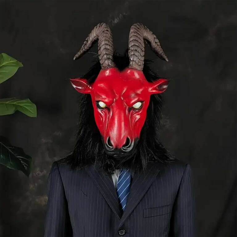 Mad Moonshine Maske Baphomet – Bild 2