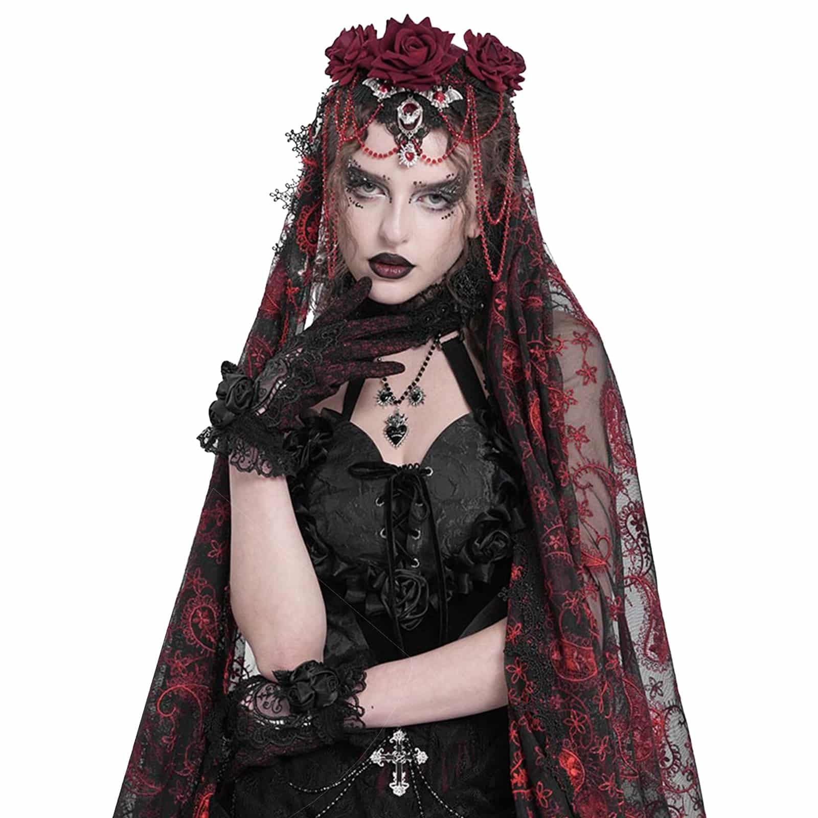 Eva Lady Schleier Crimson Court