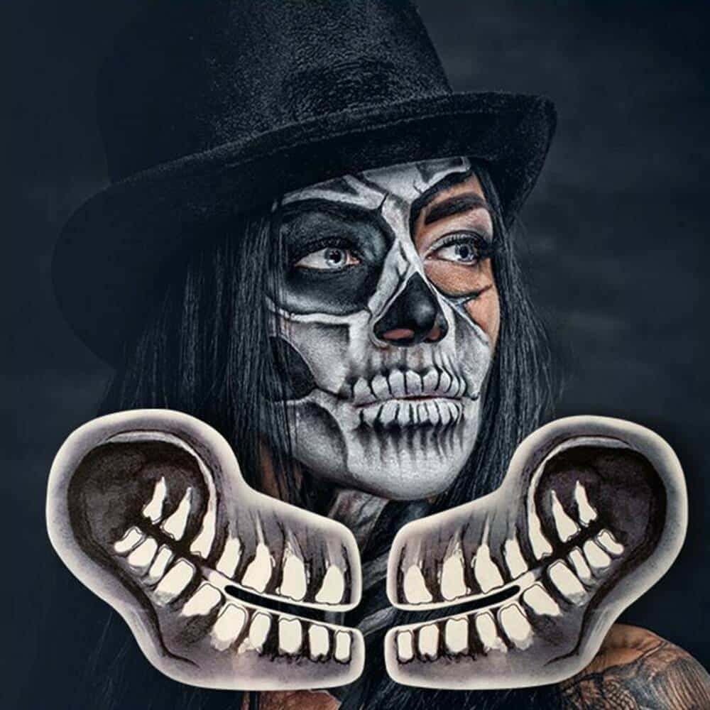 King of Halloween Klebe-Tattoo Skulls