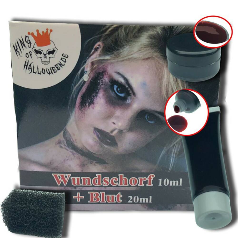 King of Halloween Kunstblut + Wundschorf