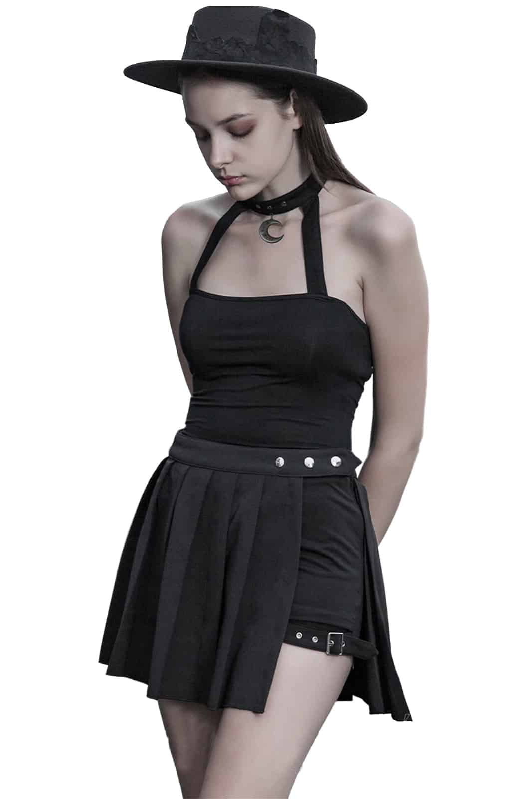 Punk Rave Top Black Moon