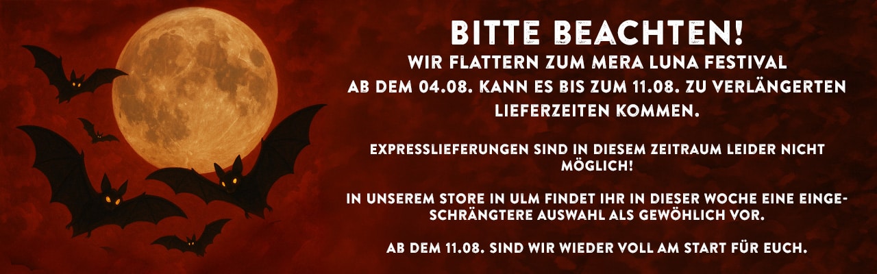 Besucht unseren Stand auf dem Mera Luna Festival