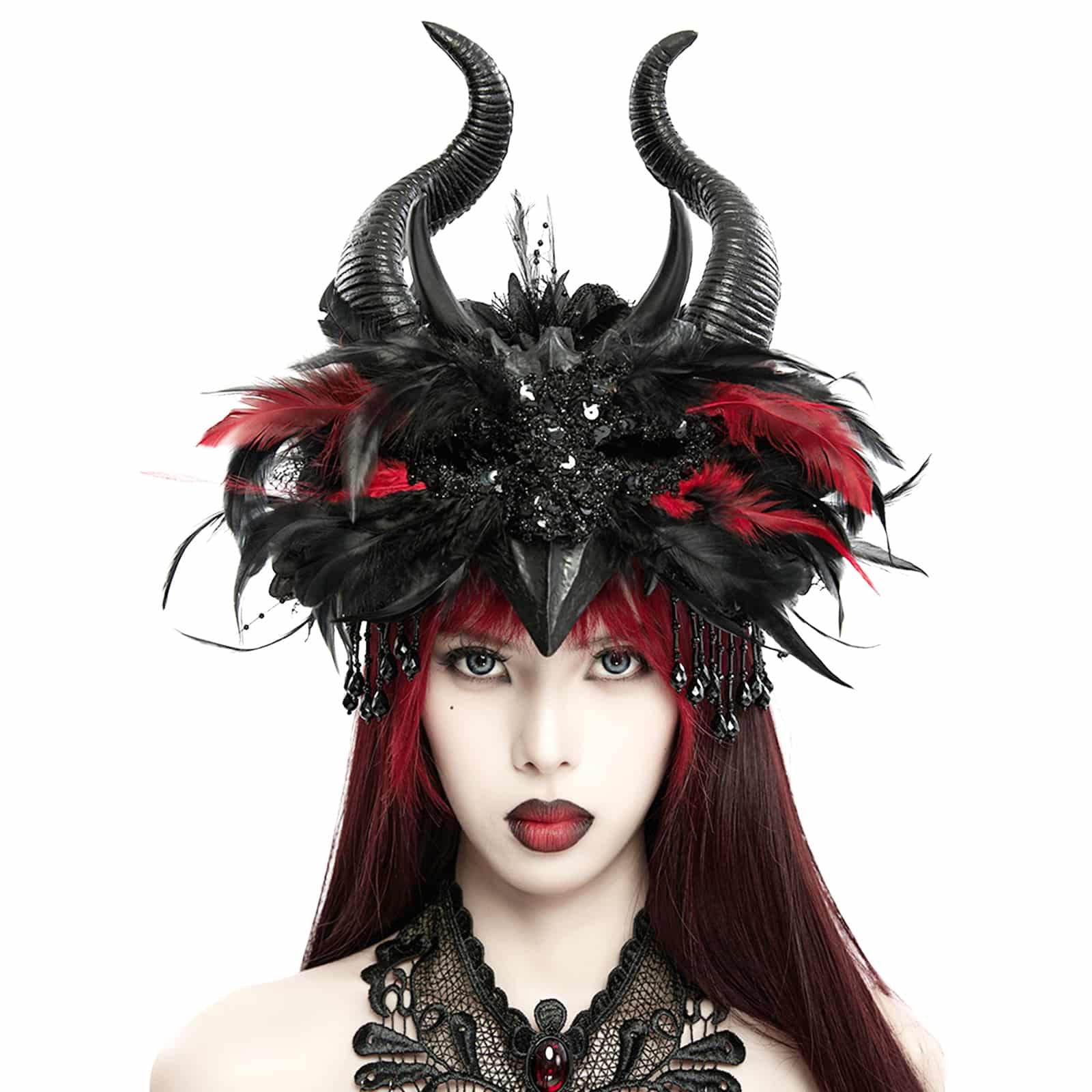 Punk Rave Haarreif Vampires Masquerade Horns